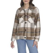Levi's Damen Zoe Relaxed Wollhemdjacke, Braun Multi, X-Small