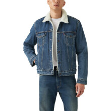 Levi's Men's Sherpa Trucker Jacket (Also Available in Big & Tall), (New) Dark Stonewash, XX-Large