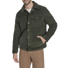 Levi's Men's Corduroy Shirt Jacket, Duffle Bag Green Filled, X-Large