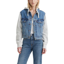 Levi's Women's Hybrid Trucker Jacket, (New) Mixed Emotion, Medium