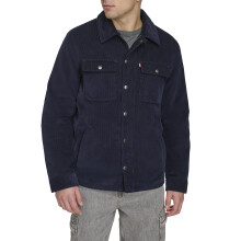 Levi's Men's Corduroy Shirt Jacket, Deep Navy Filled, Large