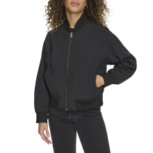 Levi's Women's Lightweight Bomber Jacket, Black, Medium