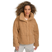 Abrigo de Peluche Patchwork de Longitud Larga de Levi's para Mujer, Chestnut Shortie, Mediano