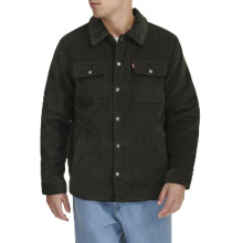 Levi's Herren Kordhemdjacke, Dunkeloliv, Größe L