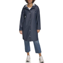 Levi's Damen Klassische Kapuzen-Regen-Parka, Marineblau, 2X
