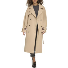 Gabardina con cinturón para mujer Levi's, caqui, XS