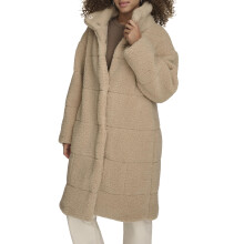 Levi's Giacca Teddy Patchwork Lunga da Donna, Sabbia, Media