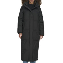 Levi's Damen Cloud Puff Kapuzen Extra Lange Steppjacke, Schwarz, X-Large