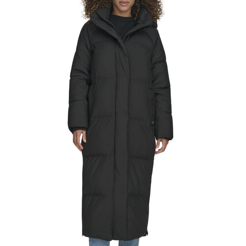 Levi's Levi's Damen Cloud Puff Kapuzen Extra Lange Steppjacke, Schwarz, X-Large