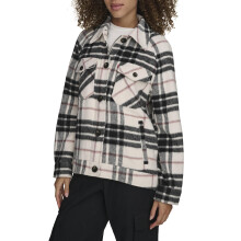 Camisa Chaqueta de Lana a Cuadros Relaxed Levi's para Mujer, Rosa Multicolor, X-Large