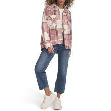 Levi's Damen Zoe Relaxed Wollhemdjacke, Cameo Pink Plaid, Mittel