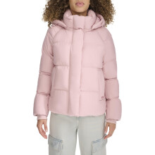 Chaqueta acolchada con capucha Levi's para mujer, Pale Mauve, X-Large