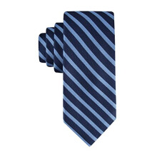 Tommy Hilfiger Herren Oxford Rippstreifen Krawatte, Marineblau, Einheitsgröße