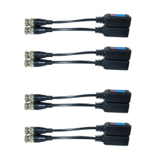 4 Paar Video-Balun-Kabel, 8 MP, HD-ÜBertragung, Gedrehter Sender, BNC-Zu-RJ45-Adapter, UnterstüTzt HDCVI TVI AHD-Kamera