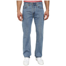 Levi's Men's 505 Regular Fit Jeans (Also Available in Big & Tall), Light Stonewash, 34W x 32L