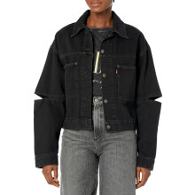 Levi's Women's 90s Baby Sliced Trucker Jacket, (New) Over Exposure, X-Small