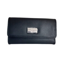 Tommy Hilfiger Dames Gecombineerde Portemonnee met Rits, Zwart, One Size, Amerikaans