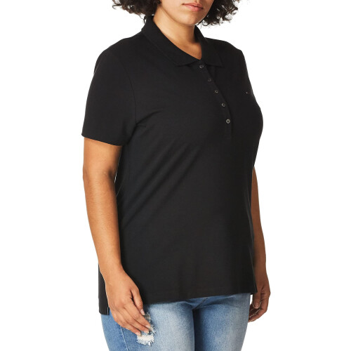 Tommy Hilfiger Tommy Hilfiger Solid Short Sleeve Polo Black XS (US 0-2)
