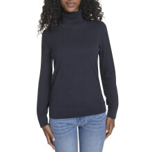 Tommy Hilfiger Damen Sportbekleidung Baumwoll-Turtleneck Pullover, Sky Captain, Medium
