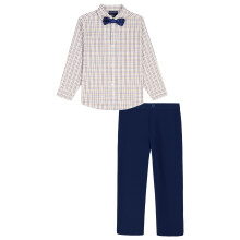 Tommy Hilfiger Jongens 3-delige Formele Set, Inclusief Overhemd, Broek, Stropdas, Chili Pepper, 3T