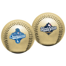 Rawlings | Official 2025 World Series Champions Los Angeles Dodgers | WS Champs Ball | Gold Vinyl Champions