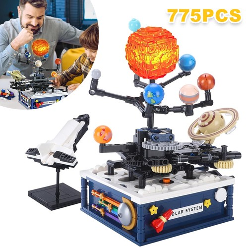 Creative Rotating Solar System 775pcs Building Blocks Space Toy Educational Gift 1