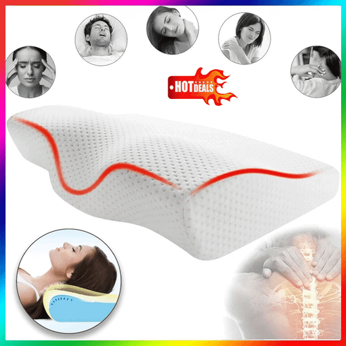 Memory Foam Groove Pillow Cervical Pillow Neck Shoulder Pain Rectangular 1