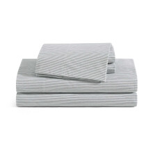 Tommy Hilfiger - Set di Lenzuola per Letto Singolo, Fresche e Morbide in Cotone Percalle