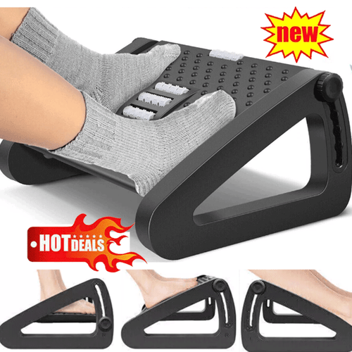 Office Foot Rest Under Desk Footrest Leg Rest Adjustable With Massage Rollers UK 1