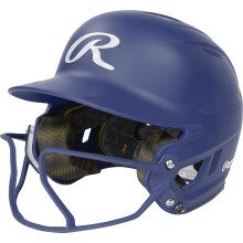 Rawlings | MACH HI-VIZ Casco de Softball con Visera | Azul Real | Senior - 6 7/8" - 7 5/8"