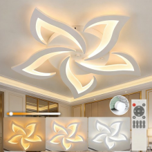 Modern Chandelier LED Lamp White Frame Ceiling Light Living Room Pendant Lights