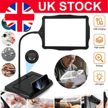 10x Magnifying Glass w/Light Magnifying Desk Lamp Illuminated Adjustable Flexibl