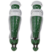 Rawlings | VELO Catcher's Leg Gaurds | Baseball | Adult 16.5" | Dark Green/White