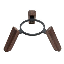 Real Wood Stand for Wooden Holder Tripod with Metal Frame Home Pod Speaker Well