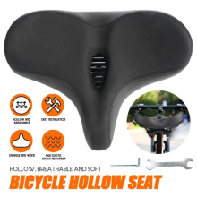 Extra Wide Comfy Cushioned Bike Seat Soft Padded Bicycle Universal Saddle UK NEW