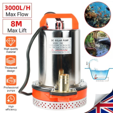 12V Heavy Duty Submersible Water Pump Sewage Flood Dirty Water Pump 3000L/H