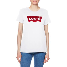 Camiseta Perfecta de Levi's para Mujer, Core Housemark Blanca, Pequeña