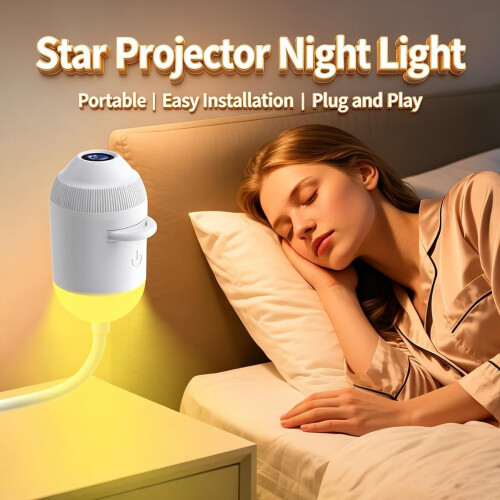 HD Smart Dynamic 5D Holographic Night Light Projector Plug and Play HD Star 2