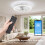 VOLISUN Smart Ceiling Fan with Light and Remote White 50cm 3