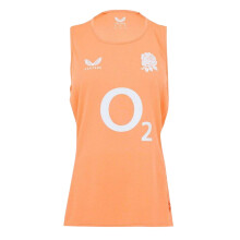 (12 UK, Melon) Castore Womens/Ladies England Red Roses Sleeveless Rugby Vest Top