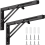 2PCS Metal Rustic Scaffold Board Shelf Brackets Heavy Duty Handmade Industrial 2