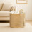 Laundry Basket  Wicker Basket 40*40*35cm Foldable Washing Baskets with Sturdy 2