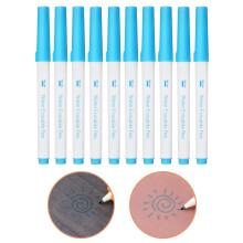 Mr. Pen- Pennarelli Lavabili per Tessuti, 10 Pezzi, Blu, Cancellabili, Inchiostro Solubile in Acqua