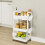 3/4Tier Space Rack Storage Trolley Cart on Wheels Kitchen Bathroom Laundry 2
