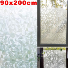 Privacy Bubble Free Frosted Window Film Etched Glass Sticky Back Plastic