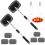 2X Windshield Window Cleaner Tool Windshield Car Window Cleaner Microfiber Pad 1