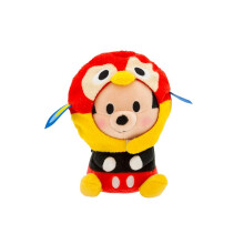 DISNEY STORE Officiella Mini Mix-Its Plushies - Musse Pigg - Söt Gosedjur - Avtagbara Hattar - Krok och Ögla Rem