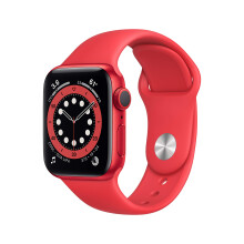 Apple Watch Series 6 (GPS, 40mm) - Caja de Aluminio Roja con Correa Deportiva Roja (Reacondicionada)