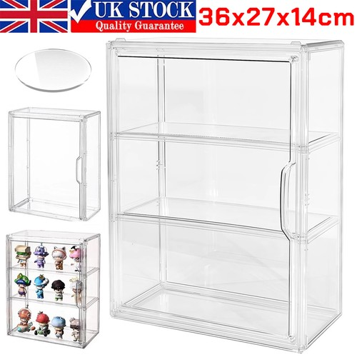 3 Tier Acrylic Display Case Dustproof Box Perspex Clear Toy Collectibles Model 1