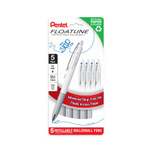 Pentel Floatune Nachfüllbarer Rollerball, 1,0mm, Blau, 5er-Pack (BY210PF5C)